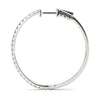 Half Eternity Pavé Diamond Hoop Earrings DiamondStatus