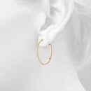 Half Eternity Pavé Diamond Hoop Earrings