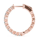 Round Diamond Hoop Earrings DiamondStatus