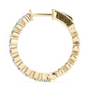 Round Diamond Hoop Earrings DiamondStatus