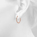 Round Diamond Hoop Earrings DiamondStatus