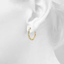 Round Diamond Hoop Earrings DiamondStatus
