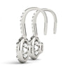 Round Halo Drop Diamond Earrings DiamondStatus