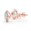 Round Halo Stud Diamond Earrings DiamondStatus