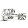 Round Halo Floral Stud Diamond Earrings DiamondStatus