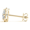 Round Halo Floral Stud Diamond Earrings DiamondStatus