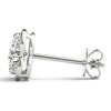 Round Halo Floral Stud Diamond Earrings DiamondStatus