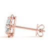 Round Halo Floral Stud Diamond Earrings DiamondStatus