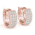 Huggie Pavé Diamond Hoop Earrings