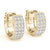 Huggie Pavé Diamond Hoop Earrings