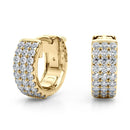 Huggie Pavé Diamond Hoop Earrings