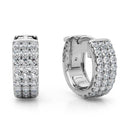 Huggie Pavé Diamond Hoop Earrings DiamondStatus