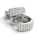 Huggie Pavé Diamond Hoop Earrings DiamondStatus
