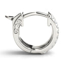 Huggie Pavé Diamond Hoop Earrings DiamondStatus