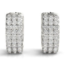Huggie Pavé Diamond Hoop Earrings DiamondStatus