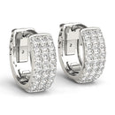 Huggie Pavé Diamond Hoop Earrings DiamondStatus