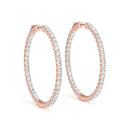 Pavé Hoop Diamond Earrings