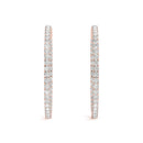 Pavé Hoop Diamond Earrings
