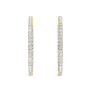 Pavé Hoop Diamond Earrings
