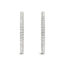 Pavé Hoop Diamond Earrings