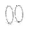 Pavé Hoop Diamond Earrings DiamondStatus
