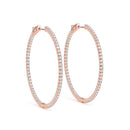 Pavé Diamond Hoop Earrings