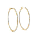 Pavé Diamond Hoop Earrings