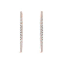 Pavé Diamond Hoop Earrings