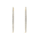 Pavé Diamond Hoop Earrings