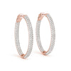 Diamond Pavé Eternity Hoop Earrings DiamondStatus