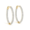 Diamond Pavé Eternity Hoop Earrings DiamondStatus