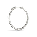 Diamond Pavé Eternity Hoop Earrings