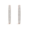 Diamond Pavé Eternity Hoop Earrings DiamondStatus
