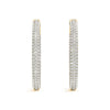 Diamond Pavé Eternity Hoop Earrings DiamondStatus