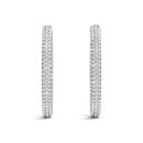 Diamond Pavé Eternity Hoop Earrings