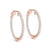 Round Diamond Hoop Earrings