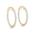 Round Diamond Hoop Earrings