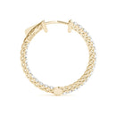 Round Diamond Hoop Earrings DiamondStatus