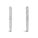 Round Diamond Hoop Earrings