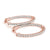 Round Diamond Hoop Earrings