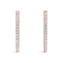 Round Diamond Hoop Earrings