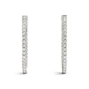 Round Diamond Hoop Earrings