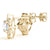 Round Floral Halo Diamond Earrings