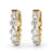 Round Diamond Hoop Earrings