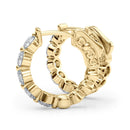 Round Diamond Hoop Earrings DiamondStatus
