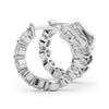 Round Diamond Hoop Earrings DiamondStatus