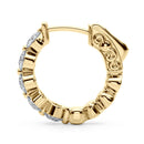 Round Diamond Hoop Earrings DiamondStatus