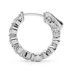 Round Diamond Hoop Earrings DiamondStatus