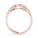 Twisted Bow Pavé Wedding Ring
