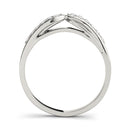 Twisted Bow Pavé Wedding Ring